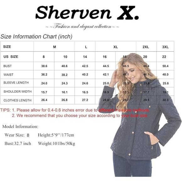 Cashew Flower Sherven X. Quilted Lightweight Womens Navy Blue Jacket Sz 40 USA 8 - Picture 15 of 15